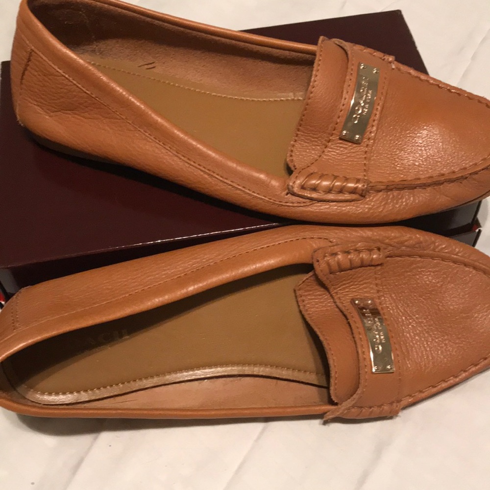 Coach Fredrica Caramel Color Leather Shoes